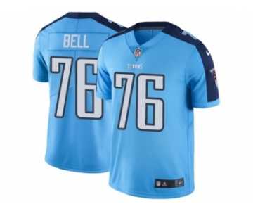 Youth Nike Tennessee Titans #76 Byron Bell Limited Light Blue Rush NFL Jersey