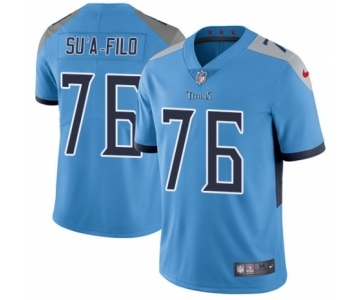 Youth Nike Tennessee Titans #76 Xavier Su'a-Filo Light Blue Alternate Vapor Untouchable Limited Player NFL Jersey