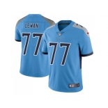 Youth Nike Tennessee Titans #77 Taylor Lewan Light Blue Team Color Stitched NFL Vapor Untouchable Limited Jersey