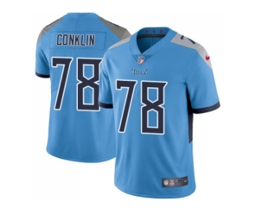 Youth Nike Tennessee Titans #78 Jack Conklin Light Blue Team Color Stitched NFL Vapor Untouchable Limited Jersey