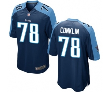 Youth Nike Tennessee Titans #78 Jack Conklin Navy Blue Alternate NFL Jersey