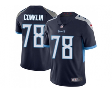 Youth Nike Tennessee Titans #78 Jack Conklin Navy Blue Alternate Stitched NFL Vapor Untouchable Limited Jersey