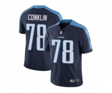 Youth Nike Tennessee Titans #78 Jack Conklin Vapor Untouchable Limited Navy Blue Alternate NFL Jersey