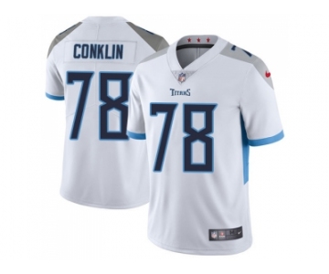 Youth Nike Tennessee Titans #78 Jack Conklin White Stitched NFL Vapor Untouchable Limited Jersey