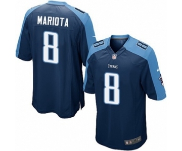 Youth Nike Tennessee Titans #8 Marcus Mariota Game Navy Blue Alternate NFL Jersey