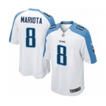 Youth Nike Tennessee Titans #8 Marcus Mariota Game White NFL Jersey