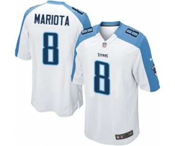 Youth Nike Tennessee Titans #8 Marcus Mariota Game White NFL Jersey