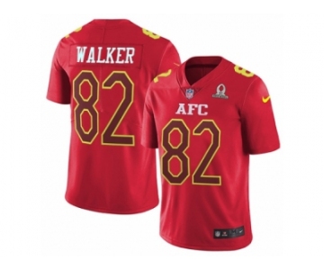 Youth Nike Tennessee Titans #82 Delanie Walker Limited Red 2017 Pro Bowl NFL Jersey