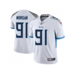 Youth Nike Tennessee Titans #91 Derrick Morgan White Stitched NFL Vapor Untouchable Limited Jersey