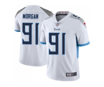 Youth Nike Tennessee Titans #91 Derrick Morgan White Stitched NFL Vapor Untouchable Limited Jersey