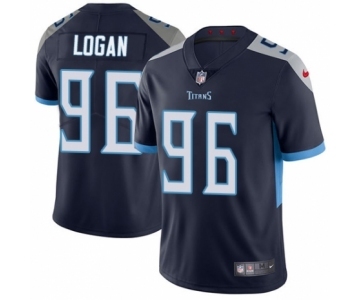 Youth Nike Tennessee Titans #96 Bennie Logan Navy Blue Team Color Vapor Untouchable Limited Player NFL Jersey