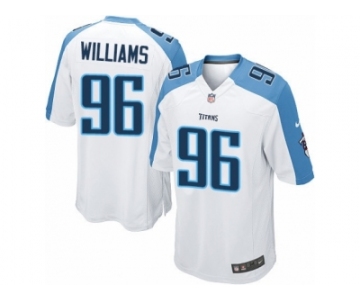 Youth Nike Tennessee Titans #96 Sylvester Williams Limited White NFL Jersey