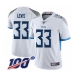 Youth Tennessee Titans #33 Dion Lewis White Vapor Untouchable Limited Player 100th Season Football Jersey