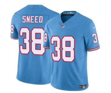 Youth Tennessee Titans #38 L'Jarius Sneed Blue 2024 F.U.S.E. Throwback Vapor Limited Football Stitched Jersey