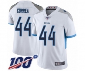 Youth Tennessee Titans #44 Kamalei Correa White Vapor Untouchable Limited Player 100th Season Football Jersey