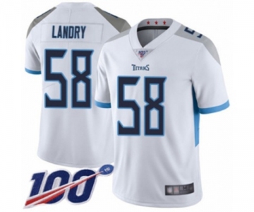 Youth Tennessee Titans #58 Harold Landry White Vapor Untouchable Limited Player 100th Season Football Jersey