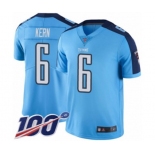 Youth Tennessee Titans #6 Brett Kern Limited Light Blue Rush Vapor Untouchable 100th Season Football Jersey