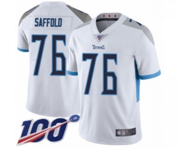 Youth Tennessee Titans #76 Rodger Saffold White Vapor Untouchable Limited Player 100th Season Football Jersey