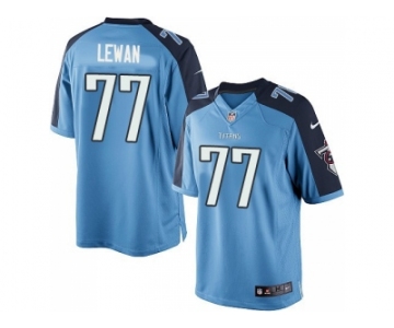 Youth Tennessee Titans #77 Taylor Lewan Light Blue NFL Jersey