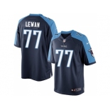 Youth Tennessee Titans #77 Taylor Lewan Navy Blue NFL Jersey