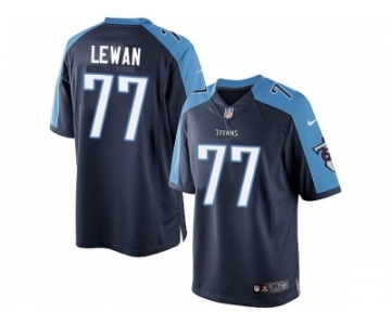 Youth Tennessee Titans #77 Taylor Lewan Navy Blue NFL Jersey