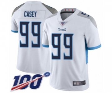 Youth Tennessee Titans #99 Jurrell Casey White Vapor Untouchable Limited Player 100th Season Football Jersey