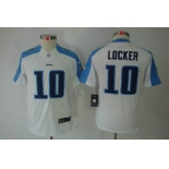 nike youth nfl jerseys tennessee titans #10 jake locker white[nike limited]