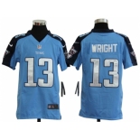 nike youth nfl jerseys tennessee titans #13 wright blue[nike]