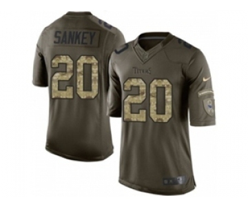 nike youth nfl jerseys tennessee titans #20 sankey army green[nike Limited Salute To Service]