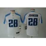 nike youth nfl jerseys tennessee titans #28 chris johnson white[nike limited]