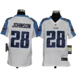 nike youth nfl jerseys tennessee titans #28 chris johnson white[nike]