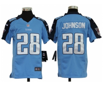 nike youth nfl jerseys tennessee titans #28 johnson blue[nike]