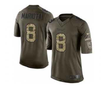 nike youth nfl jerseys tennessee titans #8 mariota army green[nike Limited Salute To Service][mariota]