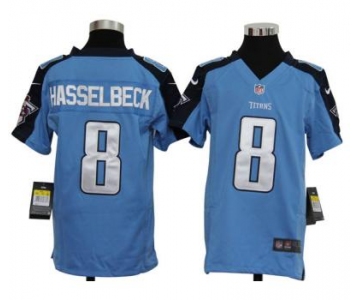 nike youth nfl jerseys tennessee titans #8 matt hasselbeck blue[nike]