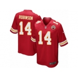 Men Nike Kansas City Chiefs #14 Demarcus Robinson Game Red Team Color NFL Jersey