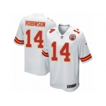 Men Nike Kansas City Chiefs #14 Demarcus Robinson Game White NFL Jersey