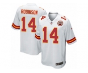 Men Nike Kansas City Chiefs #14 Demarcus Robinson Game White NFL Jersey