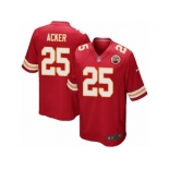 Men Nike Kansas City Chiefs #25 Kenneth Acker Game Red Team Color NFL Jersey