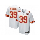 Men Nike Kansas City Chiefs #39 Terrance Mitchell Game White NFL Jersey