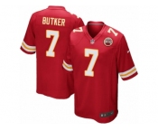 Men Nike Kansas City Chiefs #7 Harrison Butker Game Red Team Color NFL Jersey