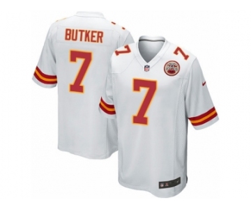 Men Nike Kansas City Chiefs #7 Harrison Butker Game White NFL Jersey