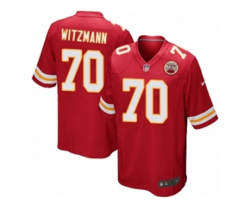 Men Nike Kansas City Chiefs #70 Bryan Witzmann Game Red Team Color NFL Jersey