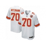 Men Nike Kansas City Chiefs #70 Bryan Witzmann Game White NFL Jersey