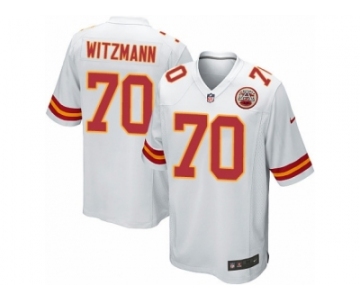 Men Nike Kansas City Chiefs #70 Bryan Witzmann Game White NFL Jersey