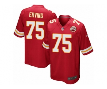 Men Nike Kansas City Chiefs #75 Cameron Erving Game Red Team Color NFL Jersey