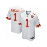 Men's Nike Kansas City Chiefs #1 Leon Sandcastle Game White NFL Jersey