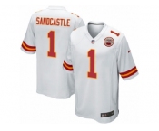 Men's Nike Kansas City Chiefs #1 Leon Sandcastle Game White NFL Jersey