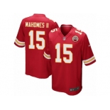 Men's Nike Kansas City Chiefs #15 Patrick Mahomes II Game Red Team Color NFL Jersey