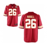 Men's Nike Kansas City Chiefs #26 KeiVarae Russell Game Red Team Color NFL Jersey