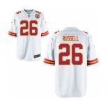 Men's Nike Kansas City Chiefs #26 KeiVarae Russell Game White NFL Jersey